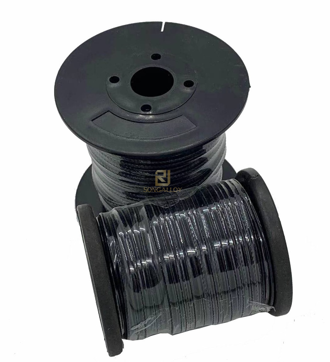 PVC coated stainless steel wire rope Corda de arame de aço inoxidável revestido com PVC