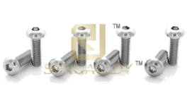 Parafusos de cabeça de botão hexagonal de titânio ISO 7380