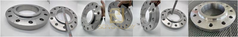 Deslizamento de titânio no flange