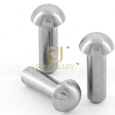 Rebites de titânio de cabeça redonda DIN660