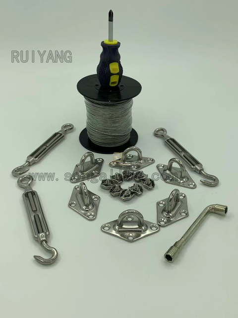 Kit de hardware de vela de aço inoxidável de aço intenso